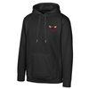 Mens Chicago Bulls Brushed Back Fleece Hoodie