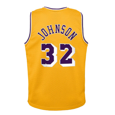 Junior Los Angeles Lakers Magic Johnson Swingman Home Jersey