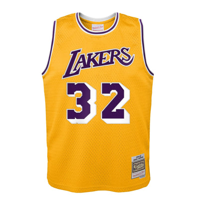 Junior Los Angeles Lakers Magic Johnson Swingman Home Jersey