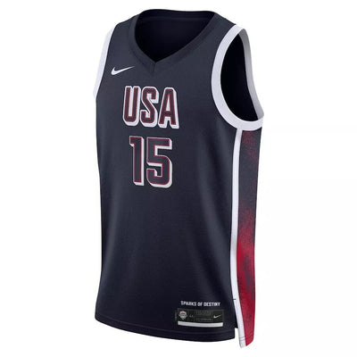 Mens Devin Booker USA Road Navy Jersey