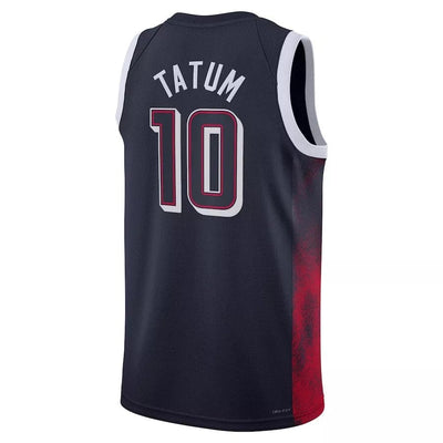 Mens Jayson Tatum USA Road Navy Jersey