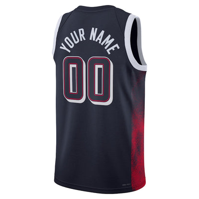 Junior Blank USA Road Navy Jersey