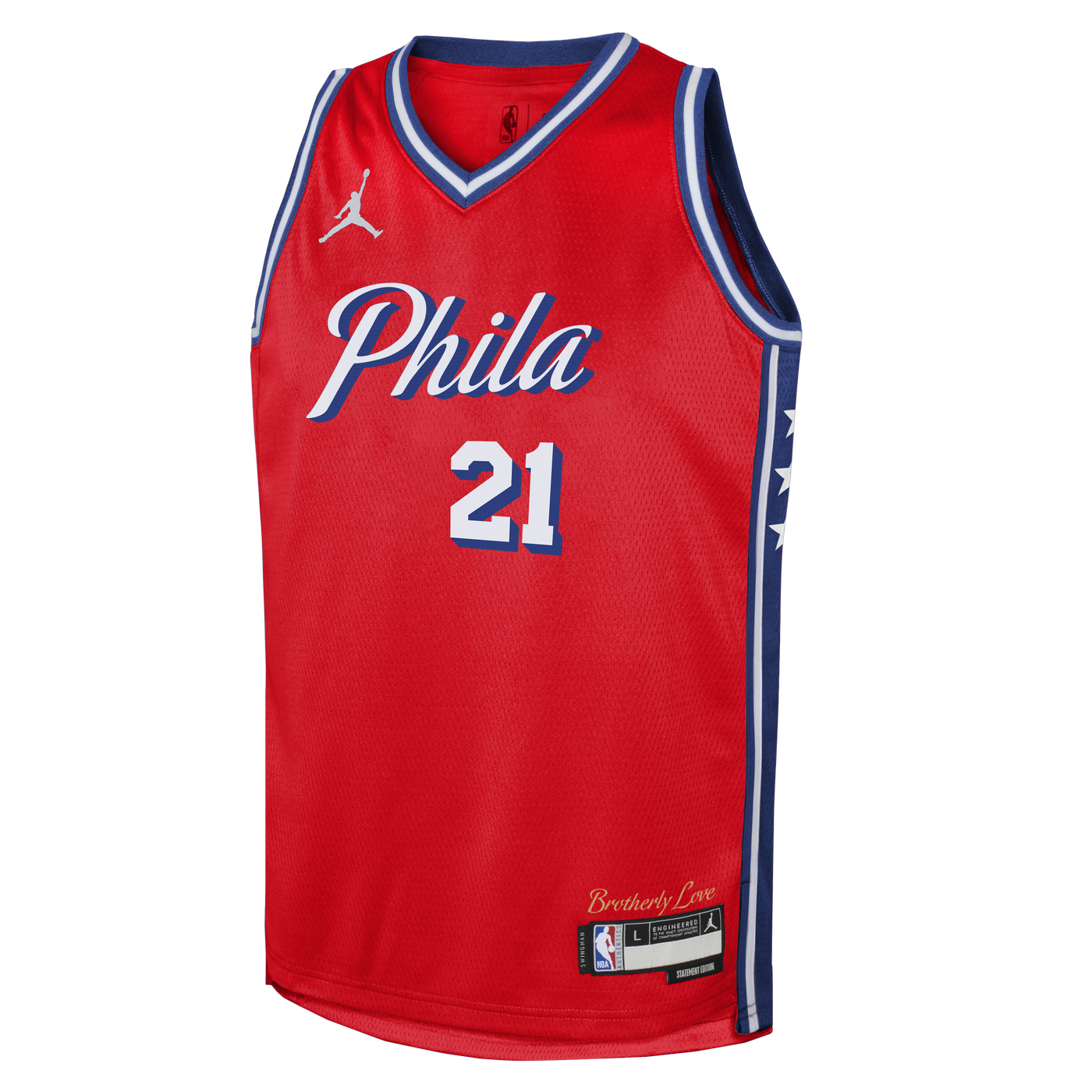 Junior Philadelphia 76Ers Joel Embiid Statement Replica Jers