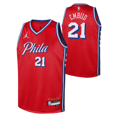 Junior Philadelphia 76Ers Joel Embiid Statement Replica Jers