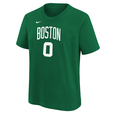 Boys Boston Celtics Jayson Tatum Icon Name & Number T-Shirt