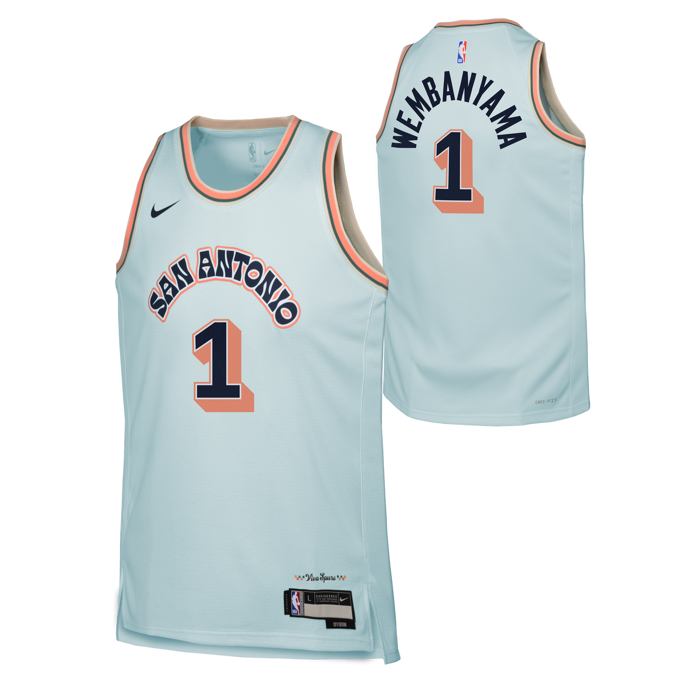 Boys San Antonio Spurs Wembanyama CE 24 Jersey