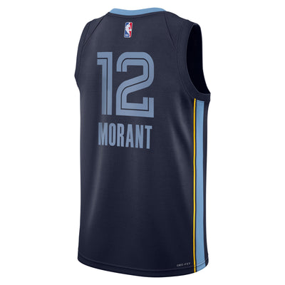 Boys Memphis Grizzlies Ja Morant Icon Swingman Replica Jersey