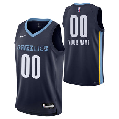 Junior Memphis Grizzlies Blank Icon Swingman Replica Custom Jersey