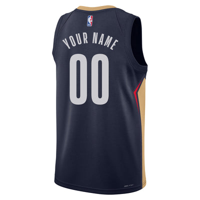 Junior New Orleans Pelicans Blank Icon Swingman Replica Custom Jersey