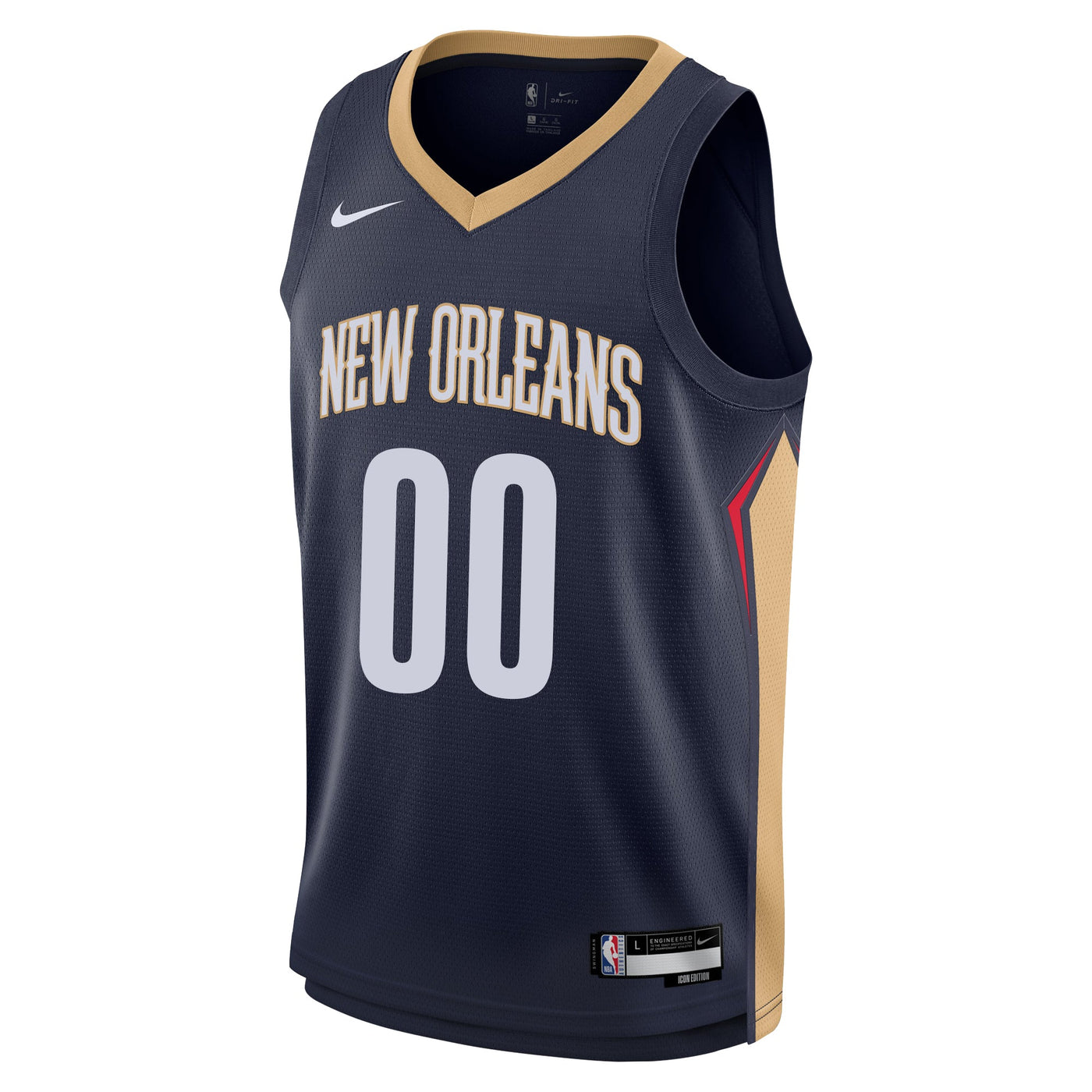 Junior New Orleans Pelicans Blank Icon Swingman Replica Custom Jersey