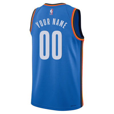 Junior Okl City Thunder Blank Icon Swingman Replica Custom Jersey