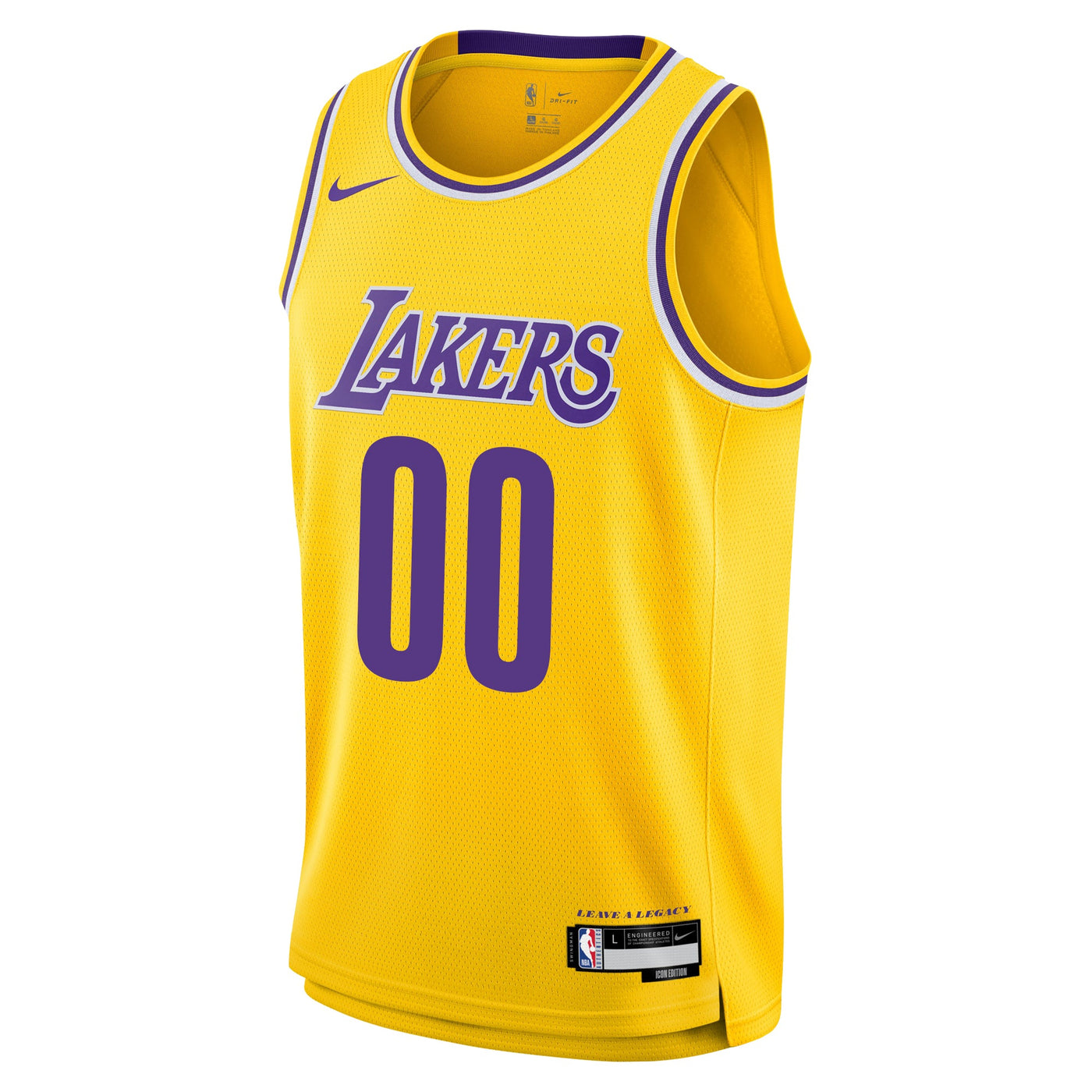 Junior Los Angeles Lakers Blank Icon Swingman Replica Custom Jersey