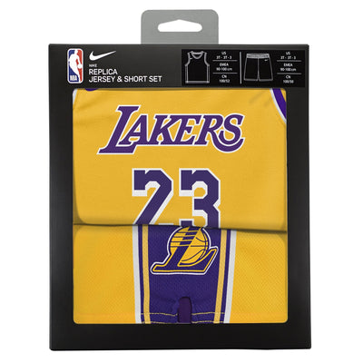 Infant Los Angeles Lakers Lebron James Icon Replica Jersey Set