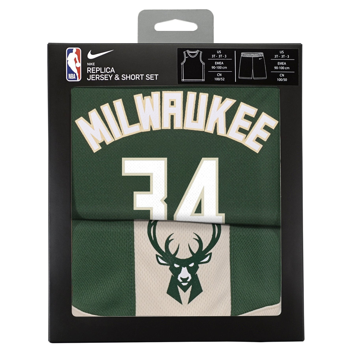 Toddler Milwaukee Bucks Giannis Icon Replica Jersey Set