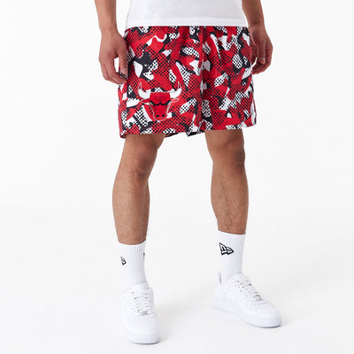 Mens Chicago Bulls Team All Over Print Shorts