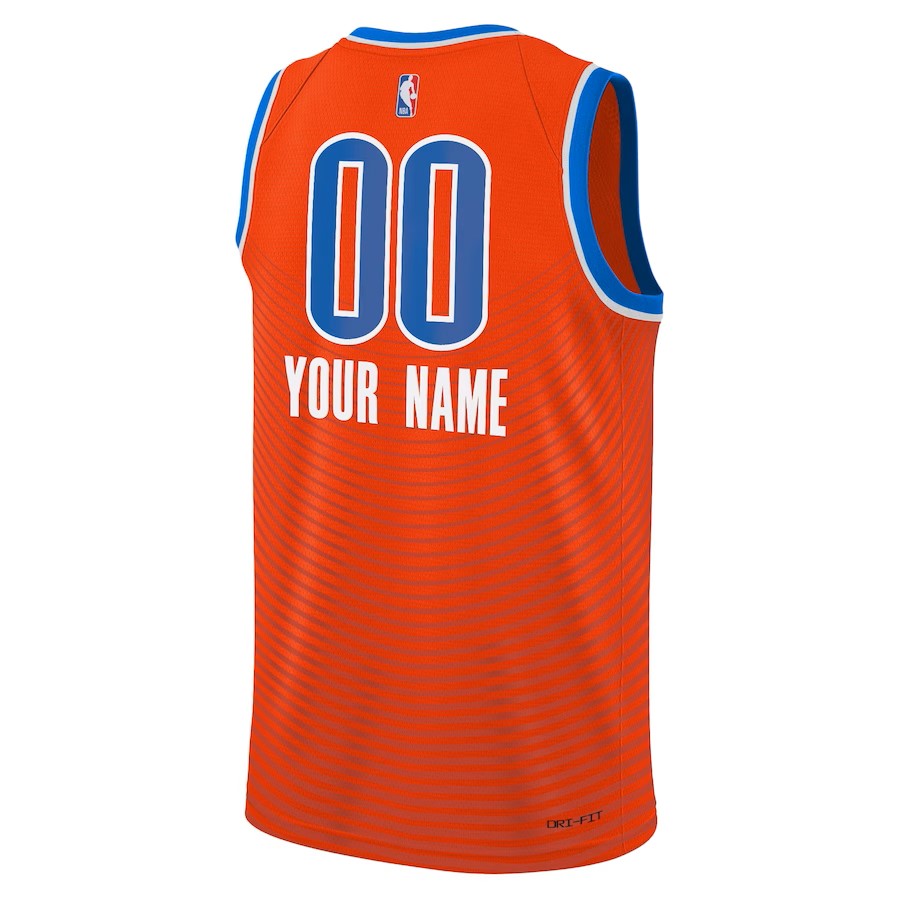 Boys Oklahoma City Thunder Blank Statement Swingman Replica Jersey