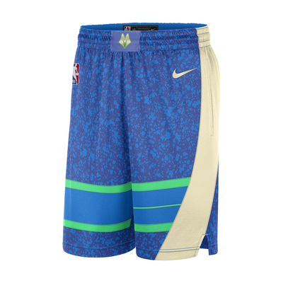 Mens Milwaukee Bucks Swingman City Edition Replica Shorts