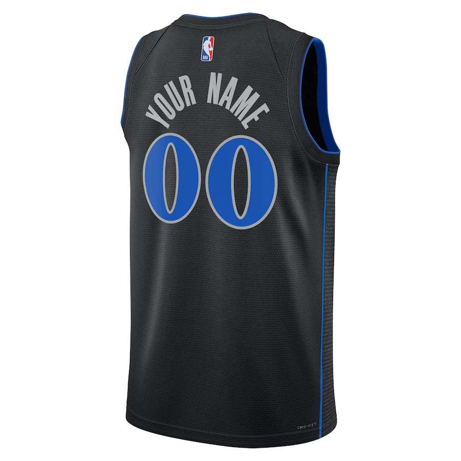 Boys Dallas Mavericks City Edition Swingman Replica Custom Jersey