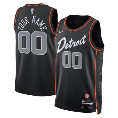 Boys Detroit Pistons City Edition Swingman Replica Custom Jersey