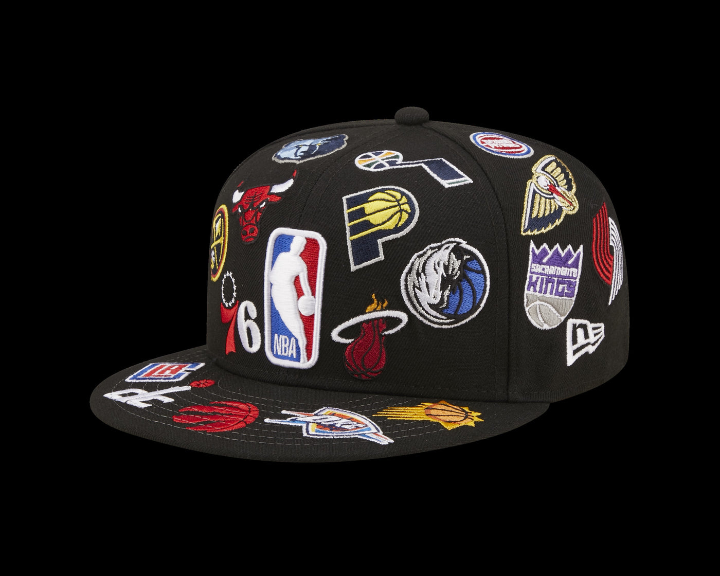 قبعة 59Fifty NBA ذات التصميم الكامل بالشعارات