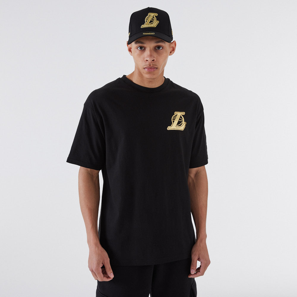 Los Angeles Lakers Metallic Short Sleeve T-Shirt