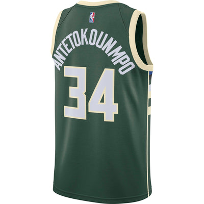 Mens Antetokounmpo Milwaukee Bucks Swingman Icon Edition Jersey