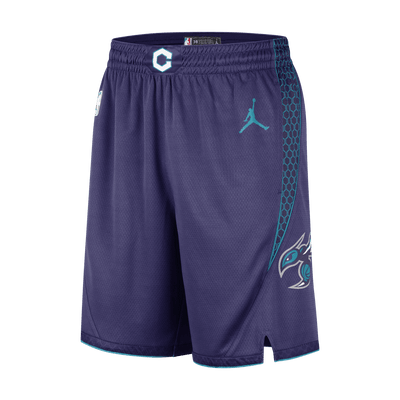 Mens Charlotte Hornets Statement Swingman Shorts