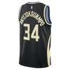 Mens Milwaukee Bucks Giannis SWNGMN STMNT Replica Jersey