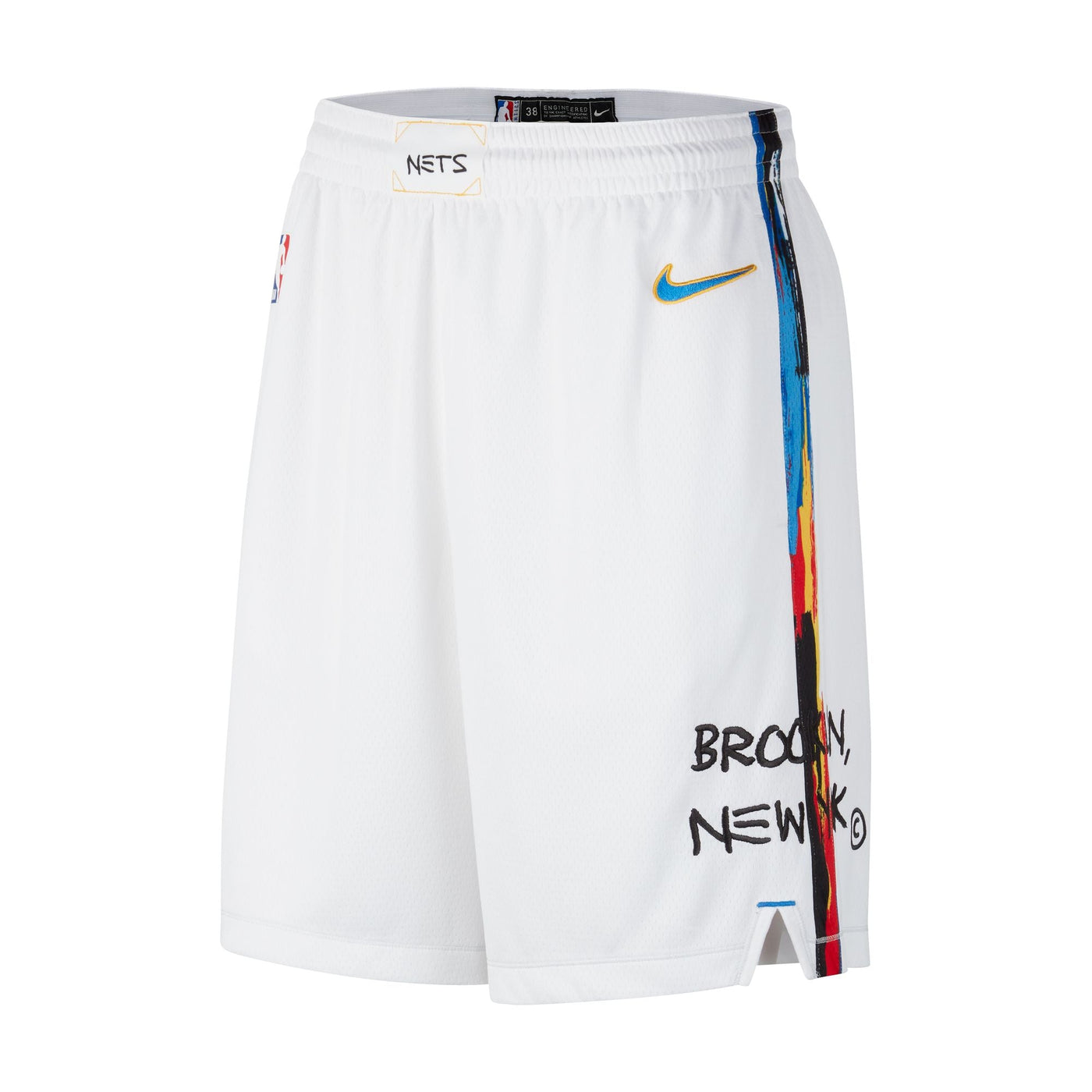 Mens Brooklyn Nets Swingman City Edition Short