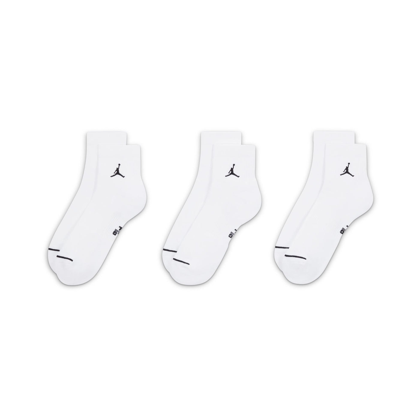 3 Pack Everyday Cush Poly Ankle Socks