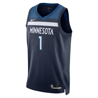 Kids Min Timberwolves Anthony Edwards Icon Replica Jersey