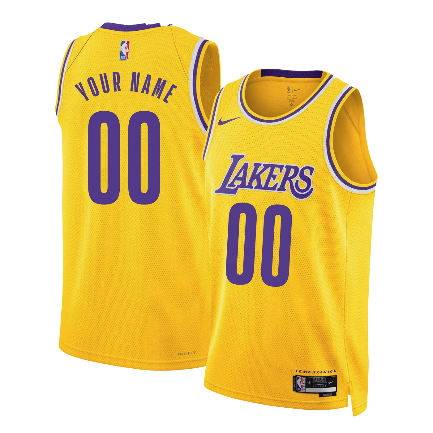 Los Angeles Lakers Swingman Icon Edition Custom Jersey B22