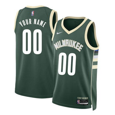 Milwaukee Bucks Swingman Icon Edition Custom Jersey 22