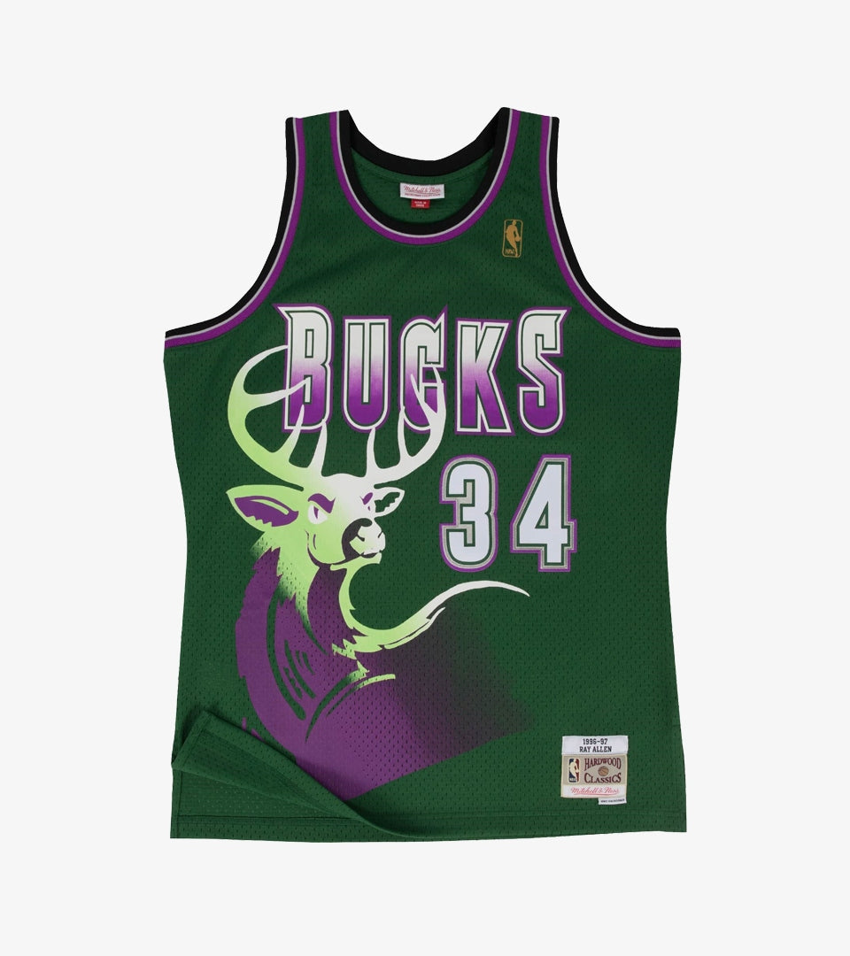 Ray Allen Milwaukee Bucks '96 Swingman Jersey