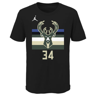 Kids Milwaukee Bucks Giannis Statement Name & Number T-Shirt