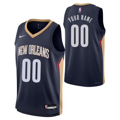 Boys New Orleans Pelicans Blank Icon Swingman Replica Custom Jersey