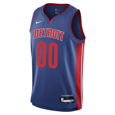 Boys Detroit Pistons Blank Icon Swingman Replica Custom Jersey
