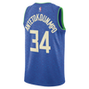 Mens Milwaukee Bucks Giannis Swingman City Edition Replica Jersey