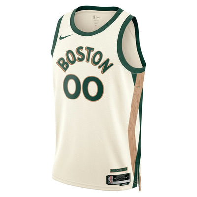 Mens Boston Celtics Blank Swingman City Edition Replica Custom Jersey