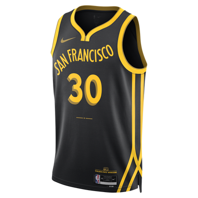 Mens Golden State Warriors Steph Curry Swingman City Edition Replica Jersey