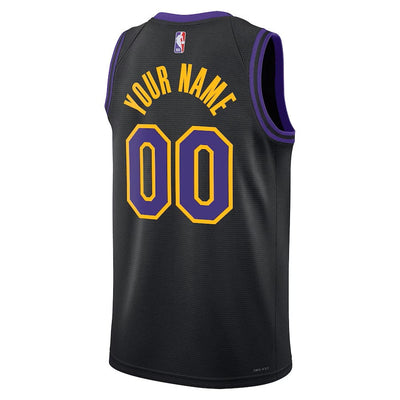 Boys Los Angeles Lakers City Edition Swingman Replica Custom Jersey