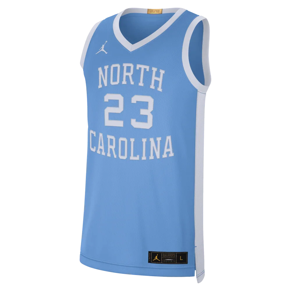 Mens UNC Michael Jordan Retro Road Limited Replica Jersey