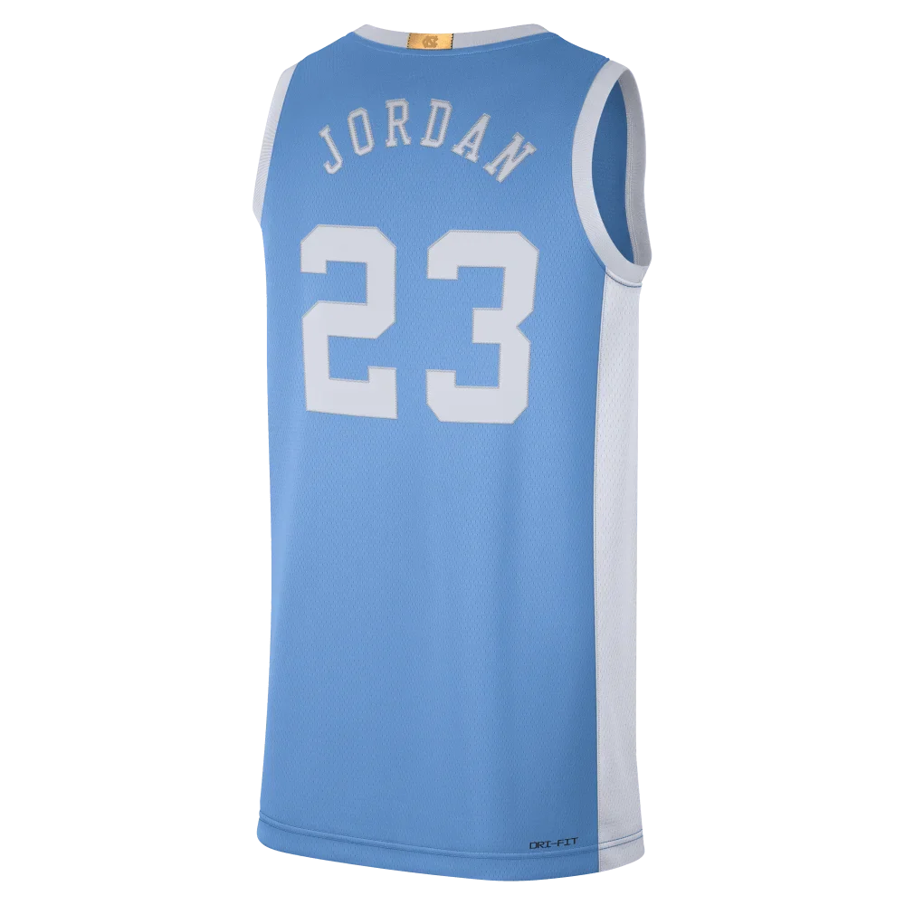 Mens UNC Michael Jordan Retro Road Limited Replica Jersey