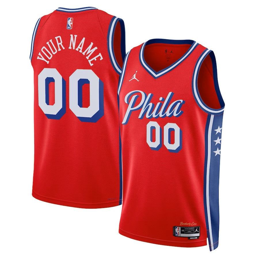 Mens Philadelphia 76ers Swingman Statement Replica Custom Jersey