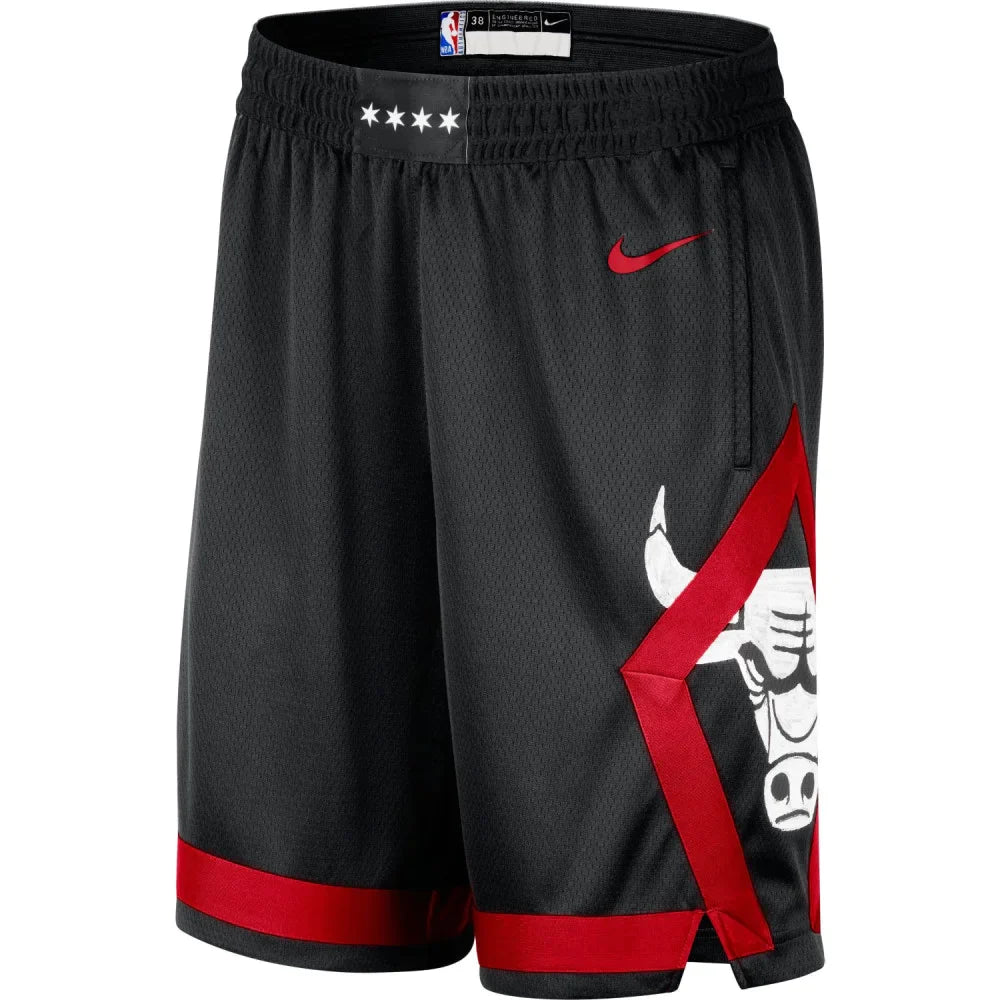 Mens Chicago Bulls Swingman City Edition Replica Shorts